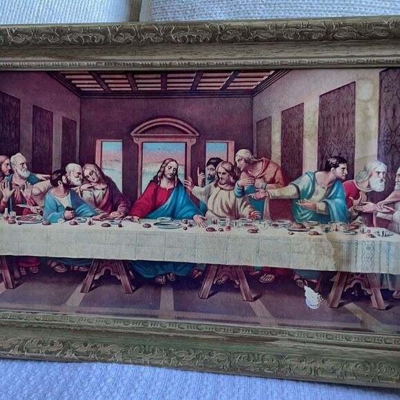 “The Last Supper” by Leonardo Da Vinci Framed Print - Picture 5 of 16